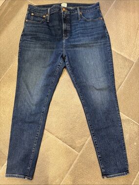 J. Crew High Rise Curvy Toothpick Skinny Jeans - Medium Wash (Size 34)
